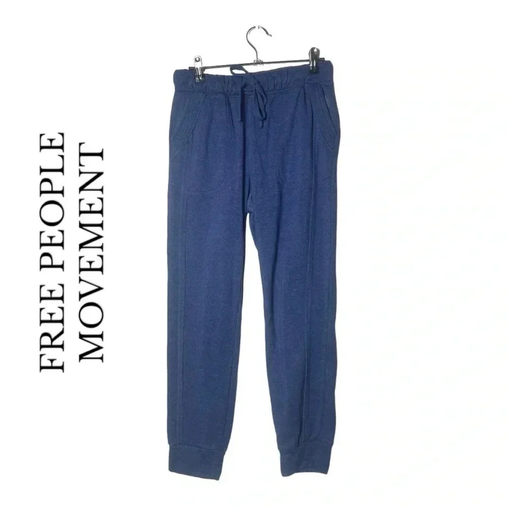 1937. FREE PEOPLE MOVEMENT JOGGERS DUSTY NAVY‎ BLUE IN COLOR SIZE SMALL